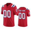Perkns Custom NE.Patriots Red Vapor Untouchable Home Game Any Name & Numbers Stitched Jerseys