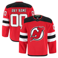 Perkns Custom N.Jersey Devils Red Home Authentic Pro Jerseys