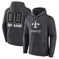 Perkns Custom NO.Saints Gray Pullover Hoodies Limited Any Name & Numbers  Stitched Jerseys