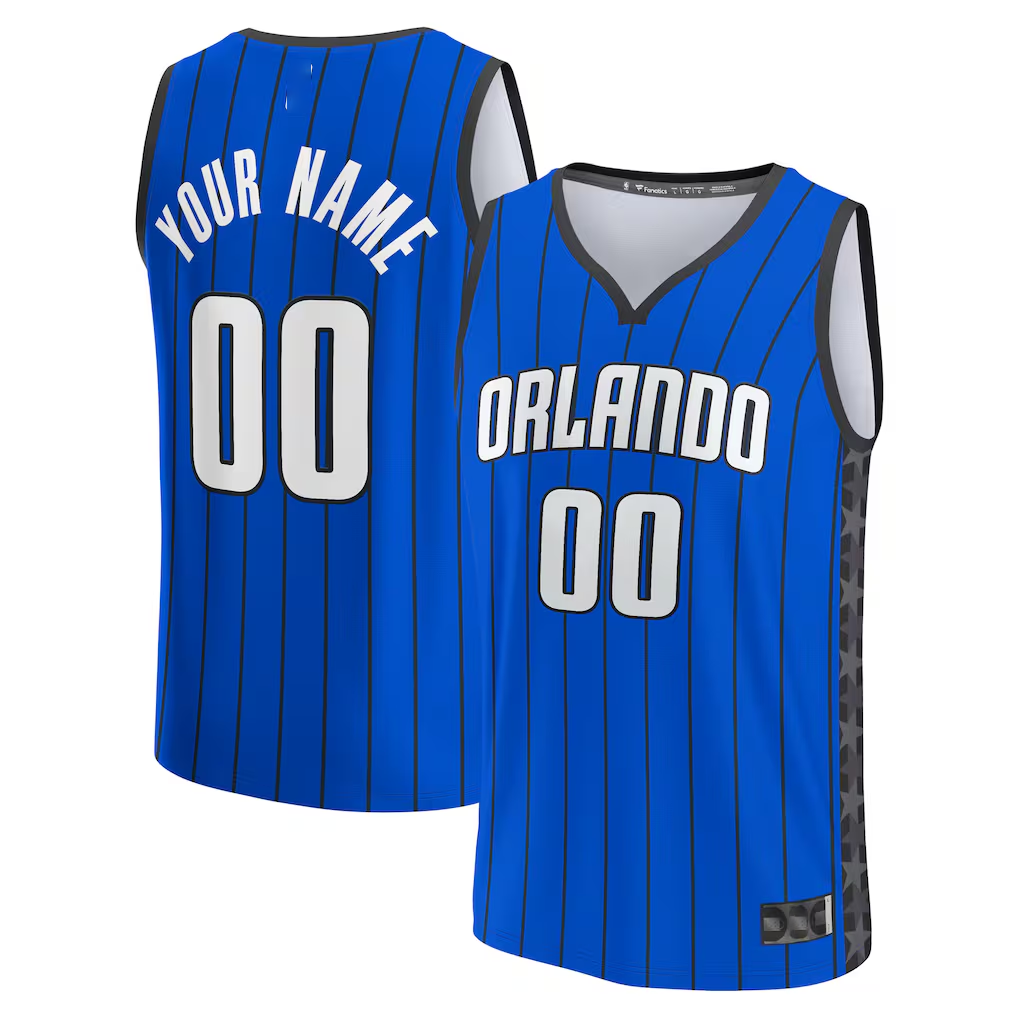 Perkns Custom O.Magic Blue Fast Break Jerseys - Statement Edition