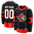 Perkns Custom O.Senators Black Home Breakaway Jerseys