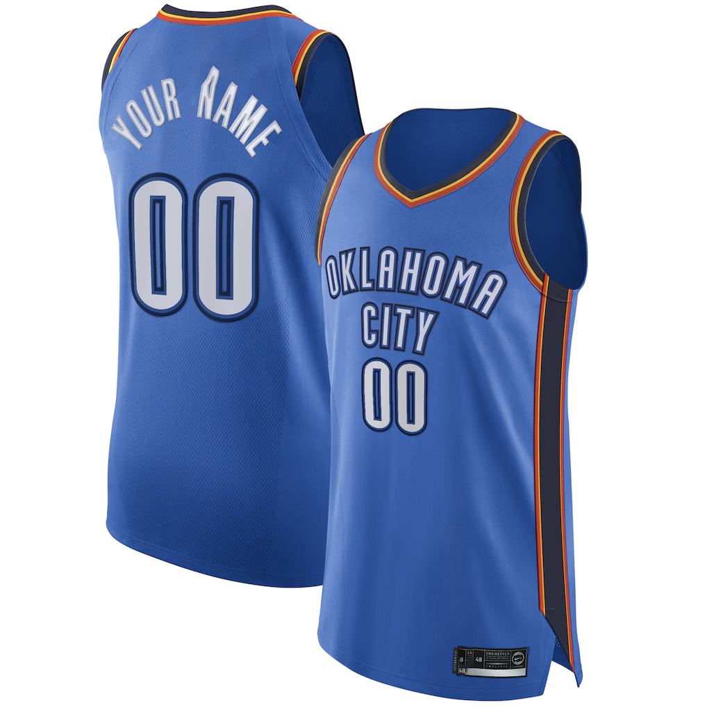 Perkns Custom OC.Thunder Blue Authentic Stitched Jerseys - Icon Edition