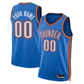 Perkns Custom OC.Thunder Blue  Fast Break Stitched Jerseys- Statement Edition