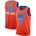 Perkns Custom OC.Thunder Orange Swingman Stitched Jerseys- Statement Edition