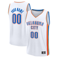 Perkns Custom OC.Thunder White Fast Break Stitched Jerseys- Association Edition