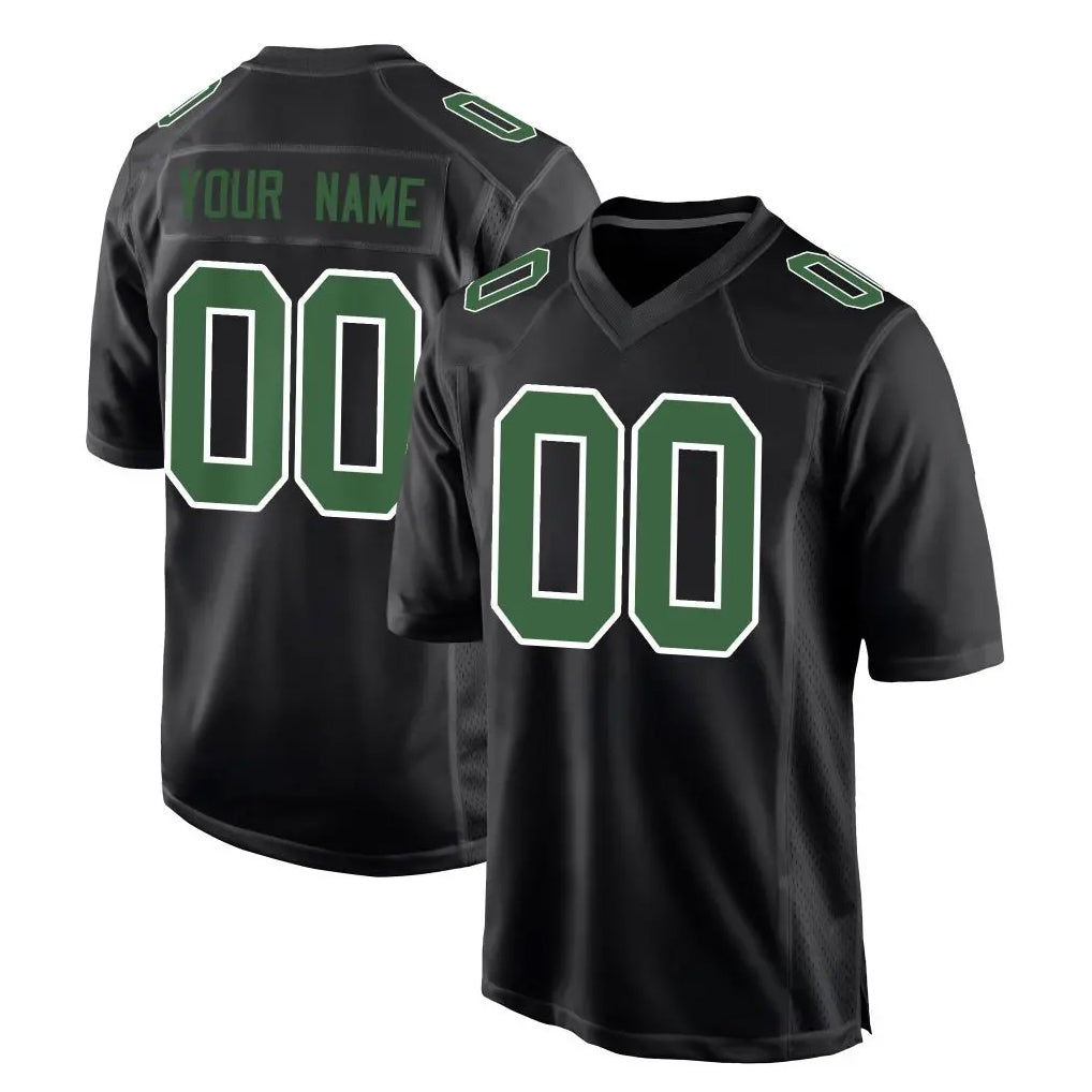 Perkns Custom P.Eagles Carbon Green Fashion Home Game Any Name & Numbers Stitched Jerseys