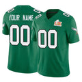 Perkns Custom P.Eagles Green Kelly Alternate Vapor F.U.S.E. Super Bowl LIX Home Game Any Name & Numbers Stitched Jerseys