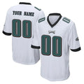 Perkns Custom P.Eagles White Home Game Any Name & Numbers Stitched Jerseys
