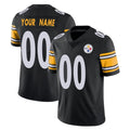 Perkns Custom P.Steelers Black Limited Vapor Untouchable Home Game Any Name & Numbers Stitched Jerseys