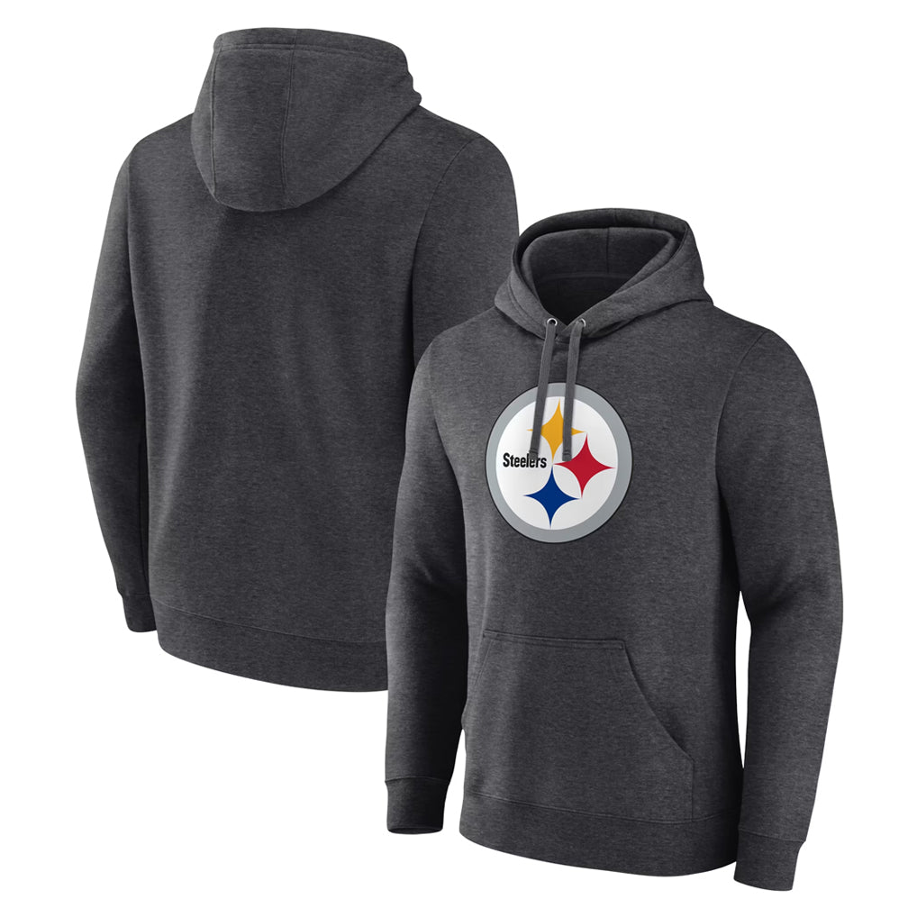 Perkns Custom P.Steelers Gray Pullover Hoodies Limited Any Name & Numbers  Stitched Jerseys
