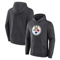 Perkns Custom P.Steelers Gray Pullover Hoodies Limited Any Name & Numbers  Stitched Jerseys