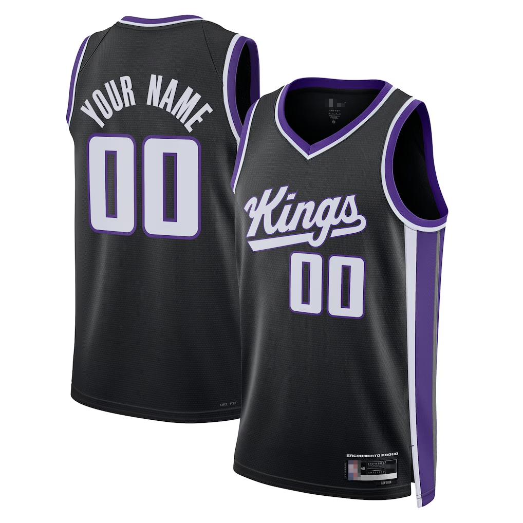 Perkns Custom S.Kings Black Swingman Jerseys - Icon Edition