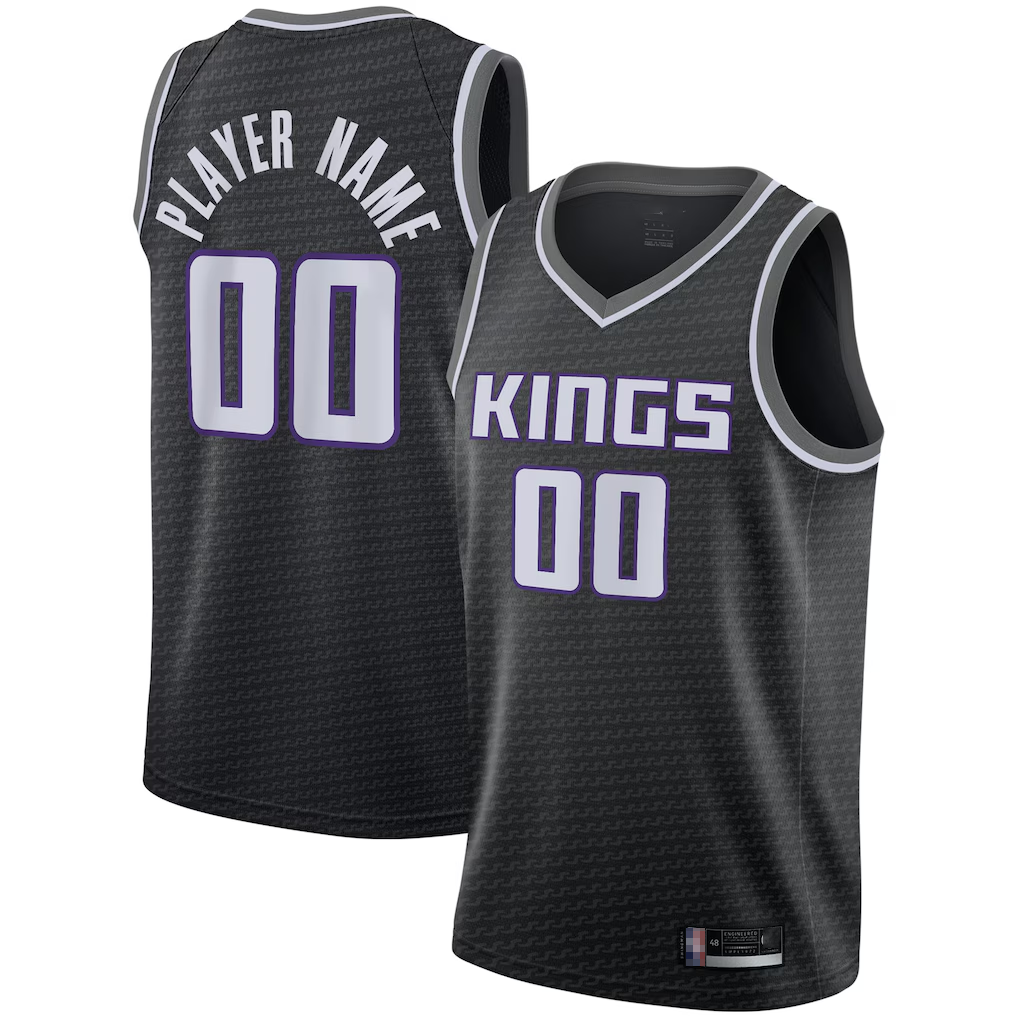 Perkns Custom S.kings Black Swingman Jerseys - Statement Edition