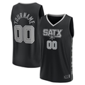 Perkns Custom SA.Spurs Fanatics Black Fast Break Replica Jerseys - Statement Edition