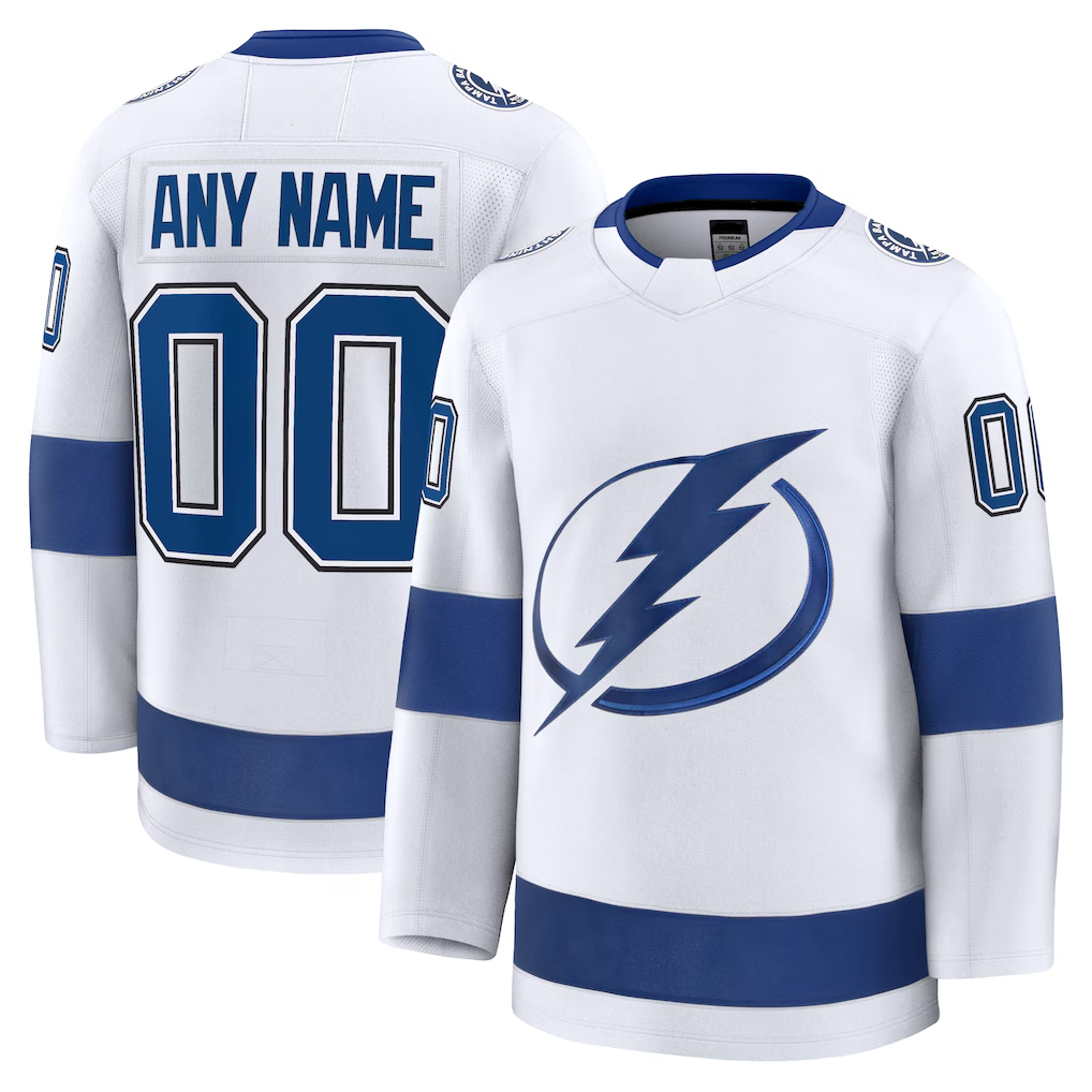 Perkns Custom TB.Lightning White Away Premium Jerseys