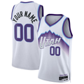 Perkns Custom U.Jazz White Swingman Jerseys - Association Edition