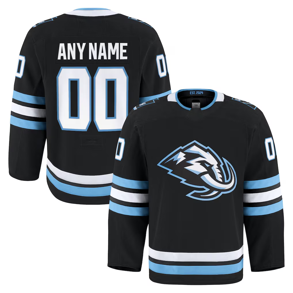 Perkns Custom U.Mammoth Black Home Authentic Pro Jerseys