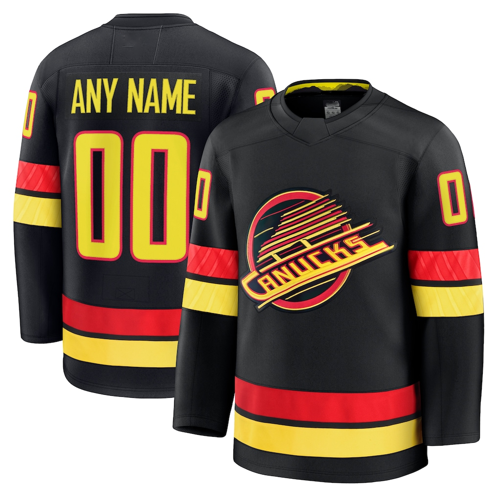 Perkns Custom V.Canucks Black Alternate Premium Jerseys