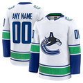 Perkns Custom V.Canucks White Away Premium Jerseys