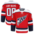 Perkns Custom W.Capitals Red Alternate Authentic Pro Jerseys