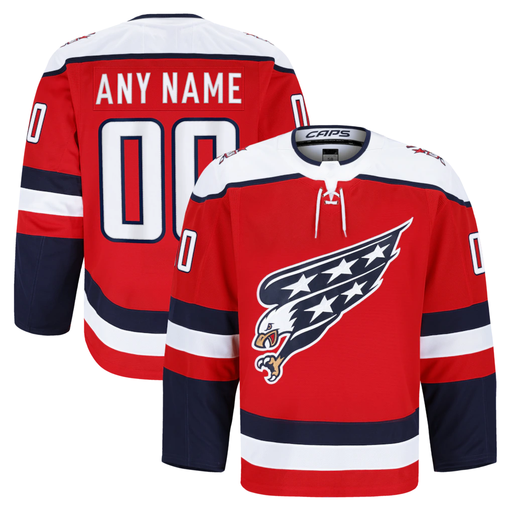 Perkns Custom W.Capitals Red Alternate Authentic Pro Jerseys