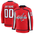 Perkns Custom W.Capitals Red Home Premium Jerseys