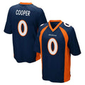 Perkns D.Broncos #0 Jonathon Cooper Player Navy Game Stitched Jerseys
