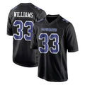 Perkns D.Cowboys #33 Javonte Williams Player Carbon Black Fashion Home Game Stitched Jerseys