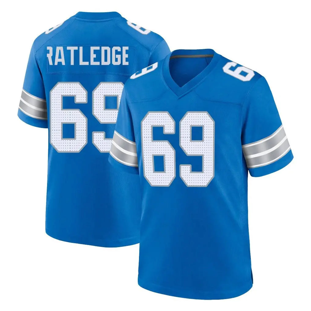 Perkns D.Lions #69 Tate Ratledge Player Blue Alternate Home Game Stitched Jerseys