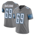Perkns D.Lions #69 Tate Ratledge Player Gray Vapor Untouchable Limited Home Game Stitched Jerseys