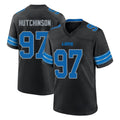Perkns D.Lions #97 Aidan Hutchinson Player Black Alternate Home Game Stitched Jerseys