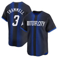 Perkns D.Tigers #3 Alan Trammell Player Navy City Connect Home Limited Stitched Jerseys