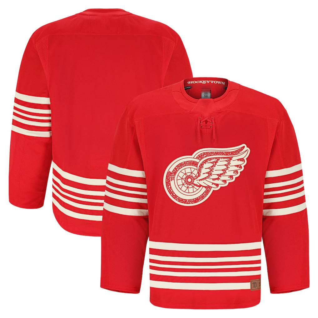 Perkns D.Red wings Red Centennial Authentic Pro Jersey