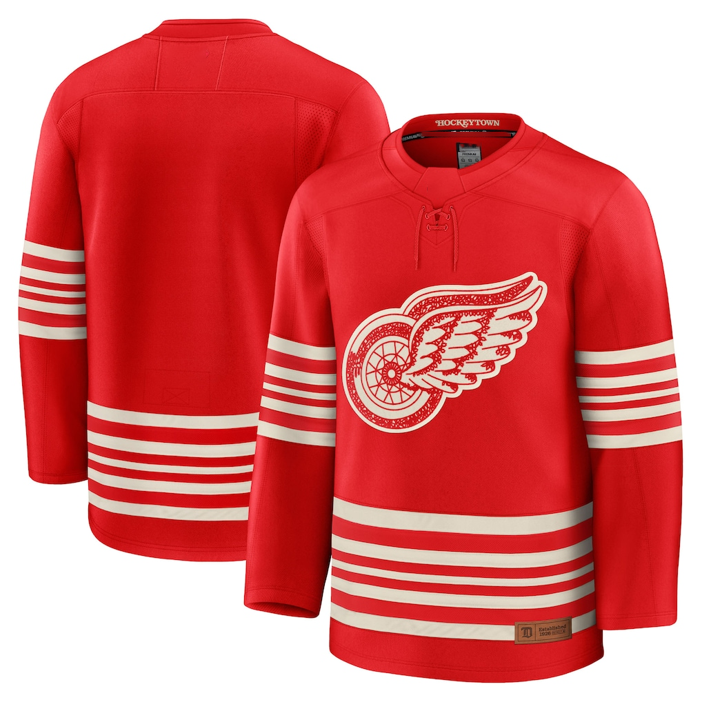 Perkns D.Red wings Red Centennial Premium Jerseys