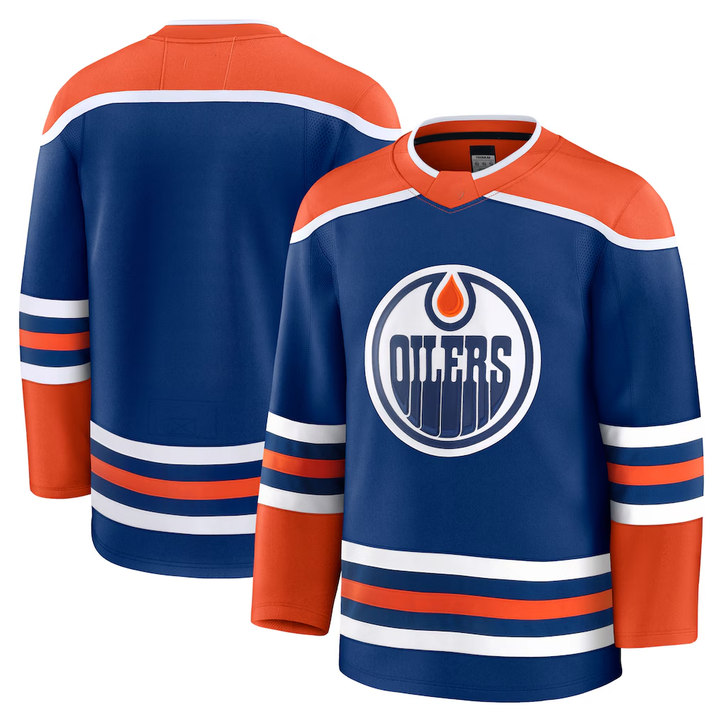 Perkns E.Oilers Royal Home Premium Jerseys