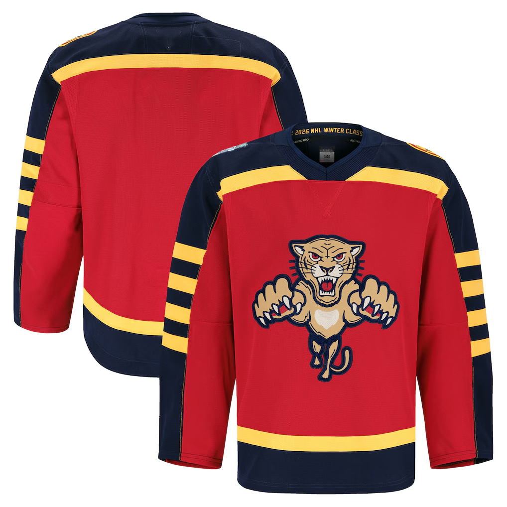 Perkns F.Panthers Red 2026 Winter Classic Authentic Pro Jerseys
