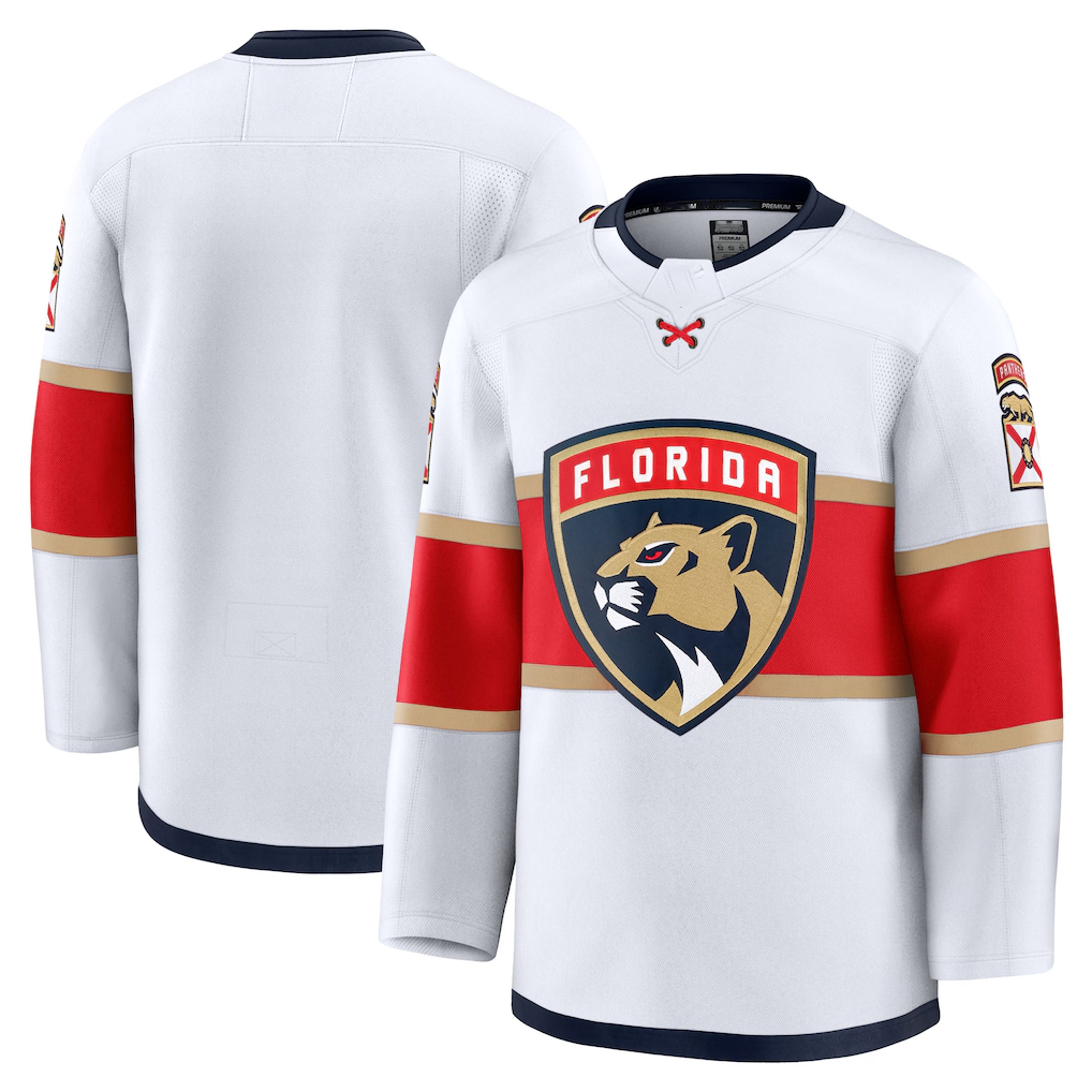 Perkns F.Panthers White Away Premium Jerseys