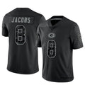 Perkns GB.Packers #8 Josh Jacobs Player Black RFLCTV Limited Stitched Jerseys