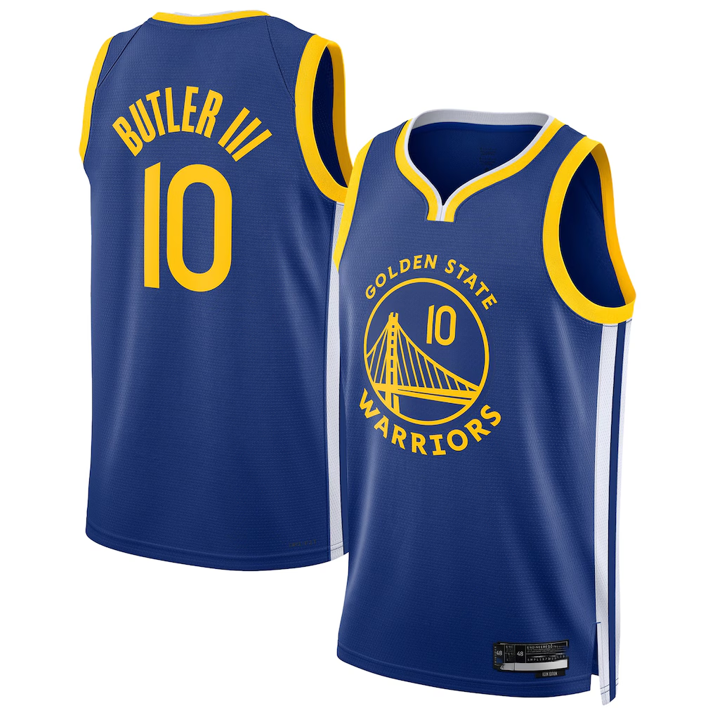 Perkns G.State Warriors #10 Jimmy Butler III Royal Swingman Player Jerseys - Icon Edition
