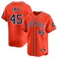 Perkns H.Astros #45 Tatsuya Imai Player Orange Home Limited Stitched Jerseys