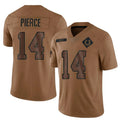 Perkns IN.Colts #14 Alec Pierce Player Brown Salute To Service Limited Stitched Jerseys