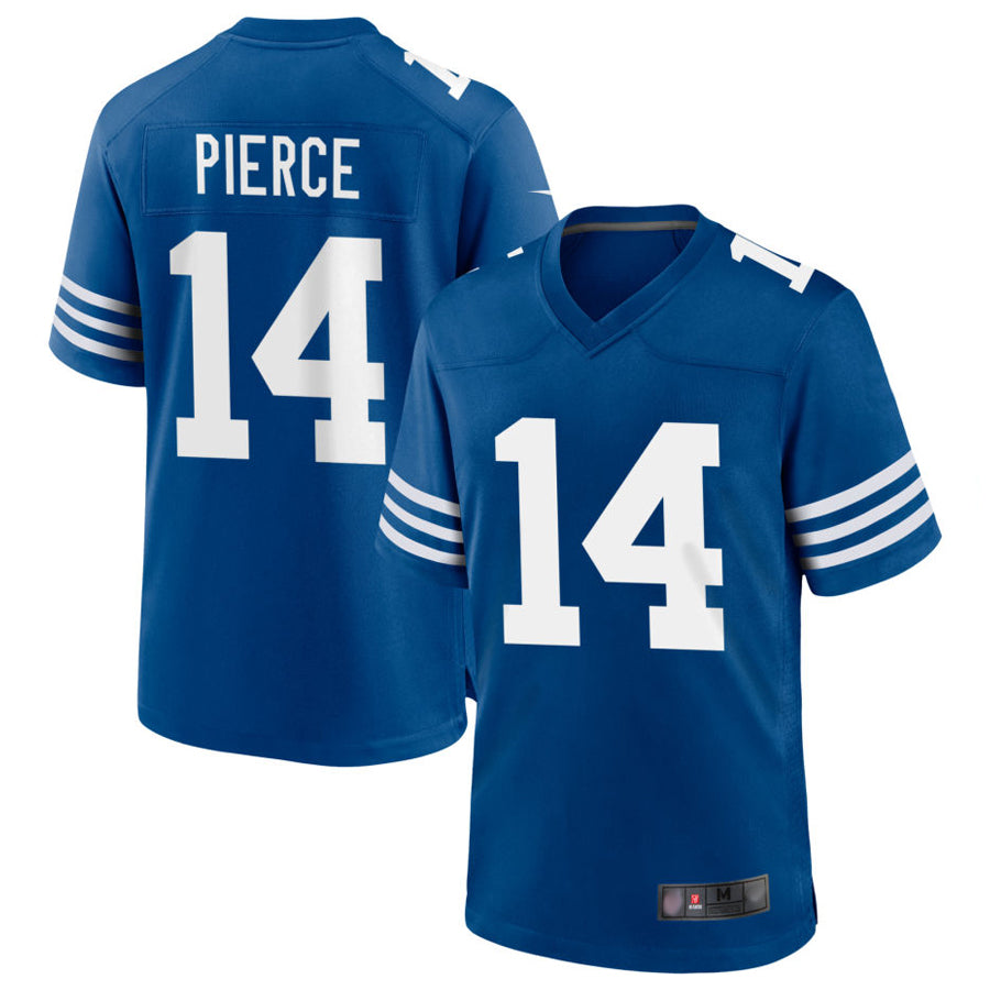 Perkns IN.Colts #14 Alec Pierce Player Royal Limited Game Stitched Jerseys