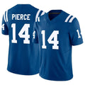 Perkns IN.Colts #14 Alec Pierce Player Royal Vapor F.U.S.E. Limited Game Stitched Jerseys