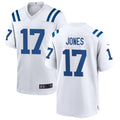 Perkns IN.Colts #17 Daniel Jones Player White Home Game Stitched Jerseys