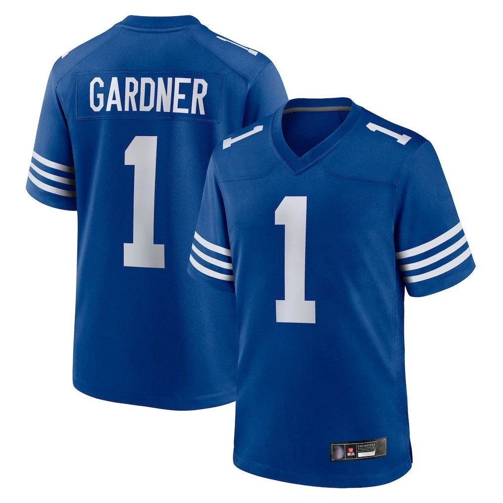 Perkns IN.Colts #1 Sauce Gardner Player Royal Limited Home Game Stitched Jerseys