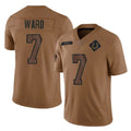 Perkns IN.Colts #7 Charvarius Ward Sr. Player Brown Salute To Service Limited Stitched Jerseys