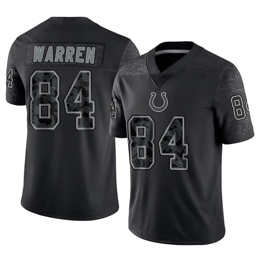 Perkns IN.Colts #84 Tyler Warren Player RFLCTV Limited Black Stitched Jerseys