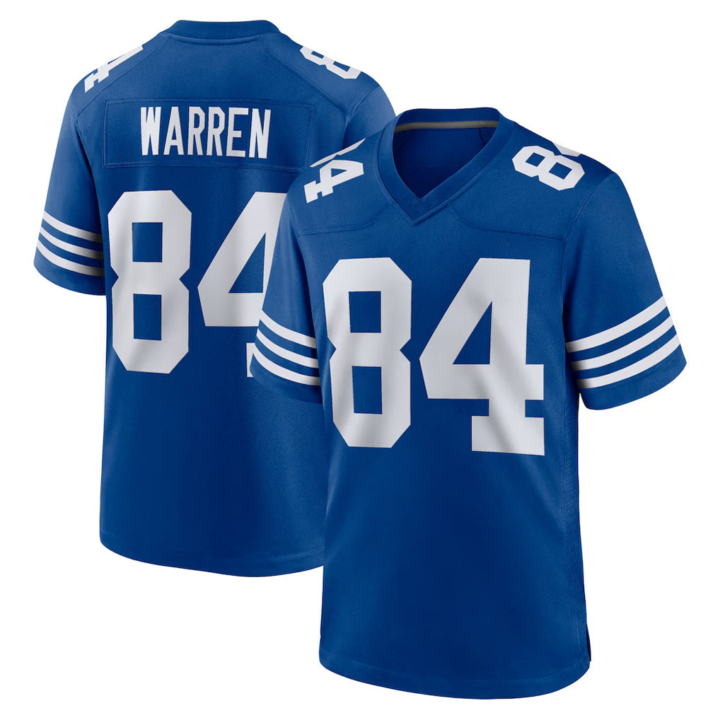 Perkns IN.Colts #84 Tyler Warren Player Royal Limited Home Game Stitched Jerseys