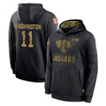 Perkns J.Jaguars #11 Parker Washington Player Black Salute to Service Hoodies Limited Game Stitched Jerseys