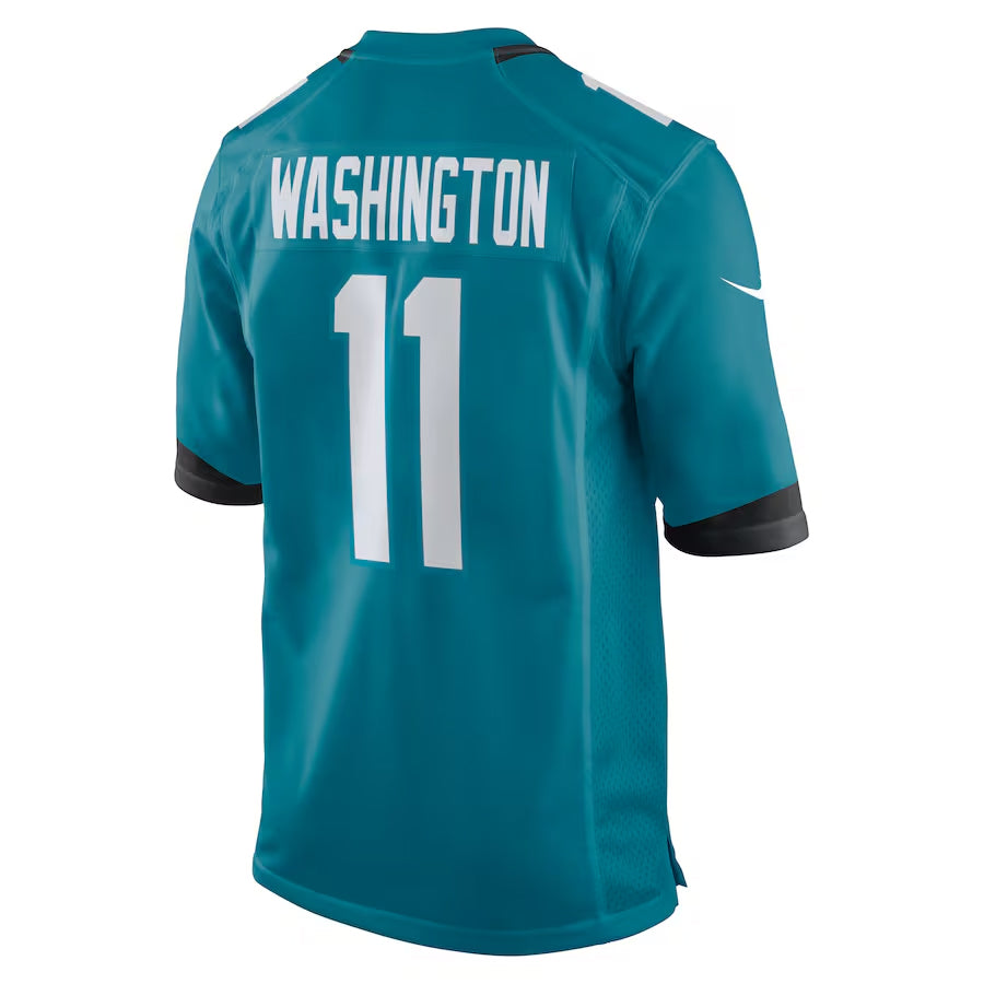 Perkns J.Jaguars #11 Parker Washington Player Teal Home Game Stitched Jerseys